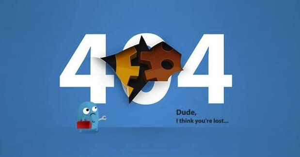 custom 404 page